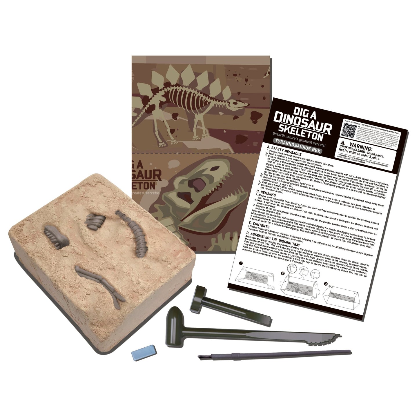 4M Kidz Labs / Tyrannosaurus rex Skeleton Excavation - Premium for Kids in Qatar | Toysaro.com
