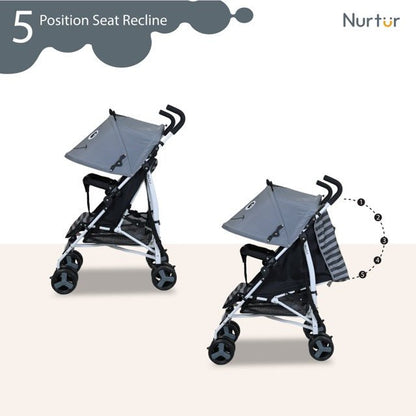 Nurtur Luca Character Baby/Kids Lightweight Stroller 0 36 Months, Storage Basket, Detachable Bumper, 5 Point Safety Harness, Compact Design with shoulder strap - Premium for Kids in Qatar | Toysaro.com