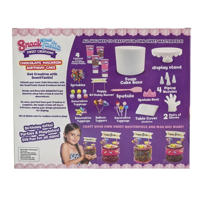 SNACK TASTIC - CHOCOLATE MACARON BIRTHDAY CAKE - Premium for Kids in Qatar | Toysaro.com