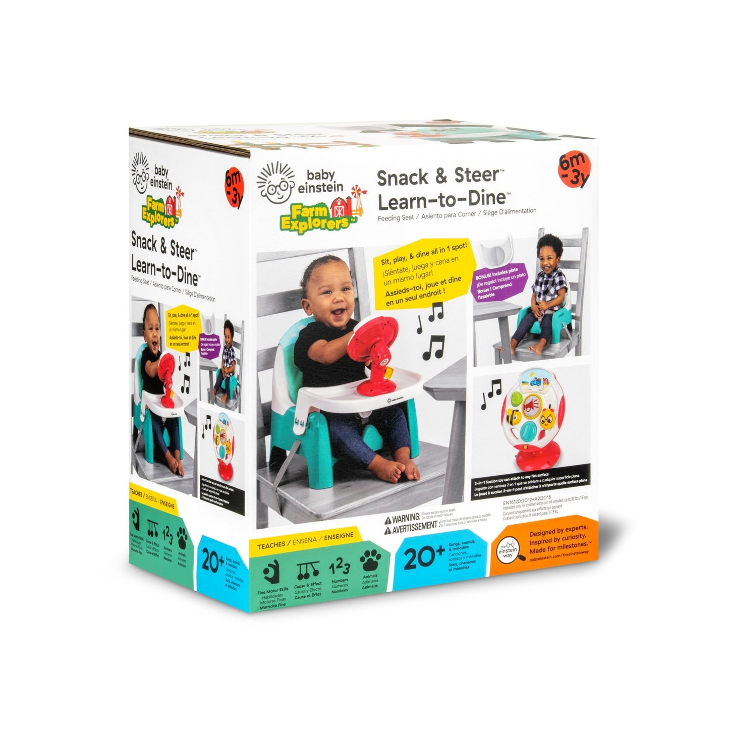 Baby Einstein™ Snack & Steer™ Learn - to - Dine™ Feeding Seat - Premium for Kids in Qatar | Toysaro.com