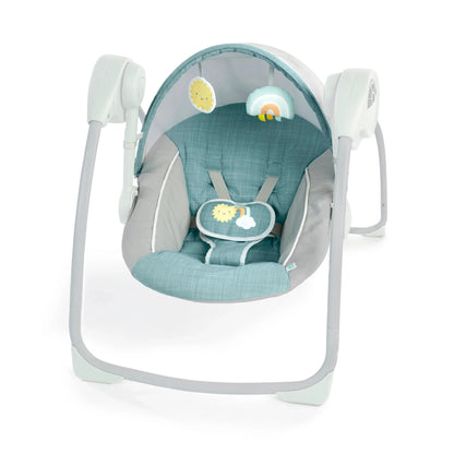 Ingenuity™ Sun Valley™ Canopy Portable Swing - Teal - Premium for Kids in Qatar | Toysaro.com
