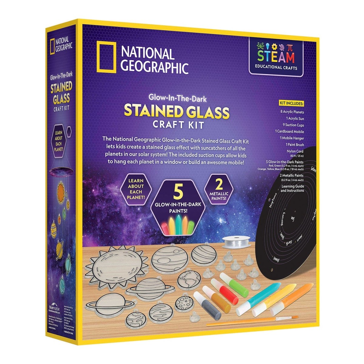 NG STAINED GLASS SOLAR SYSTEM CRAFT KIT - Premium for Kids in Qatar | Toysaro.com