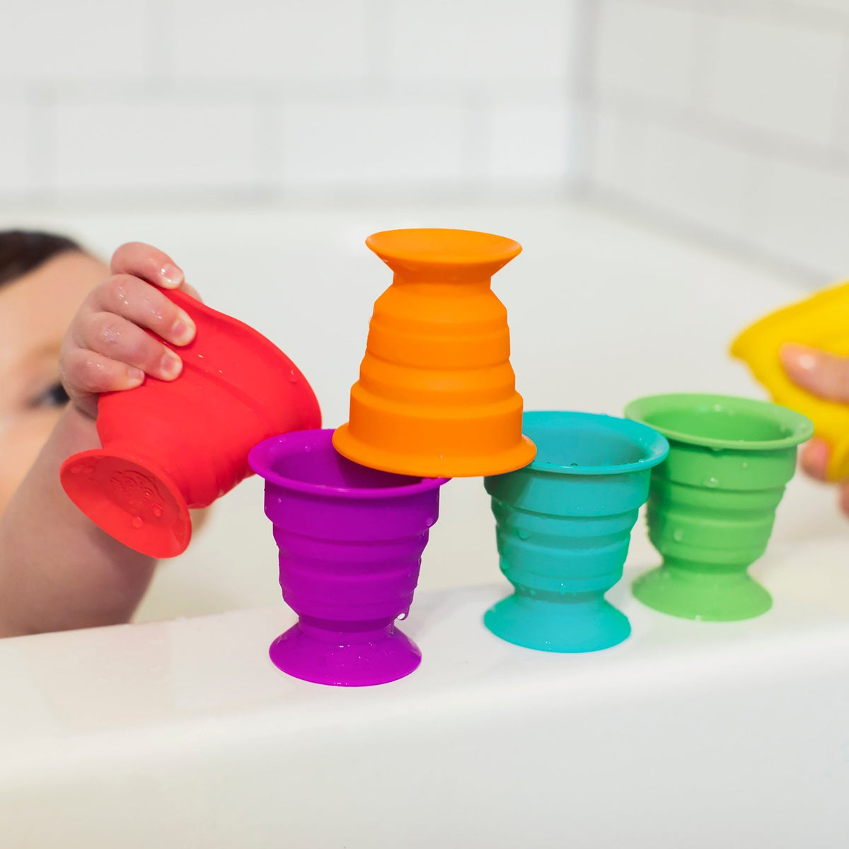 Stack & Squish Cups™ Sensory Stacking Toys - Premium for Kids in Qatar | Toysaro.com