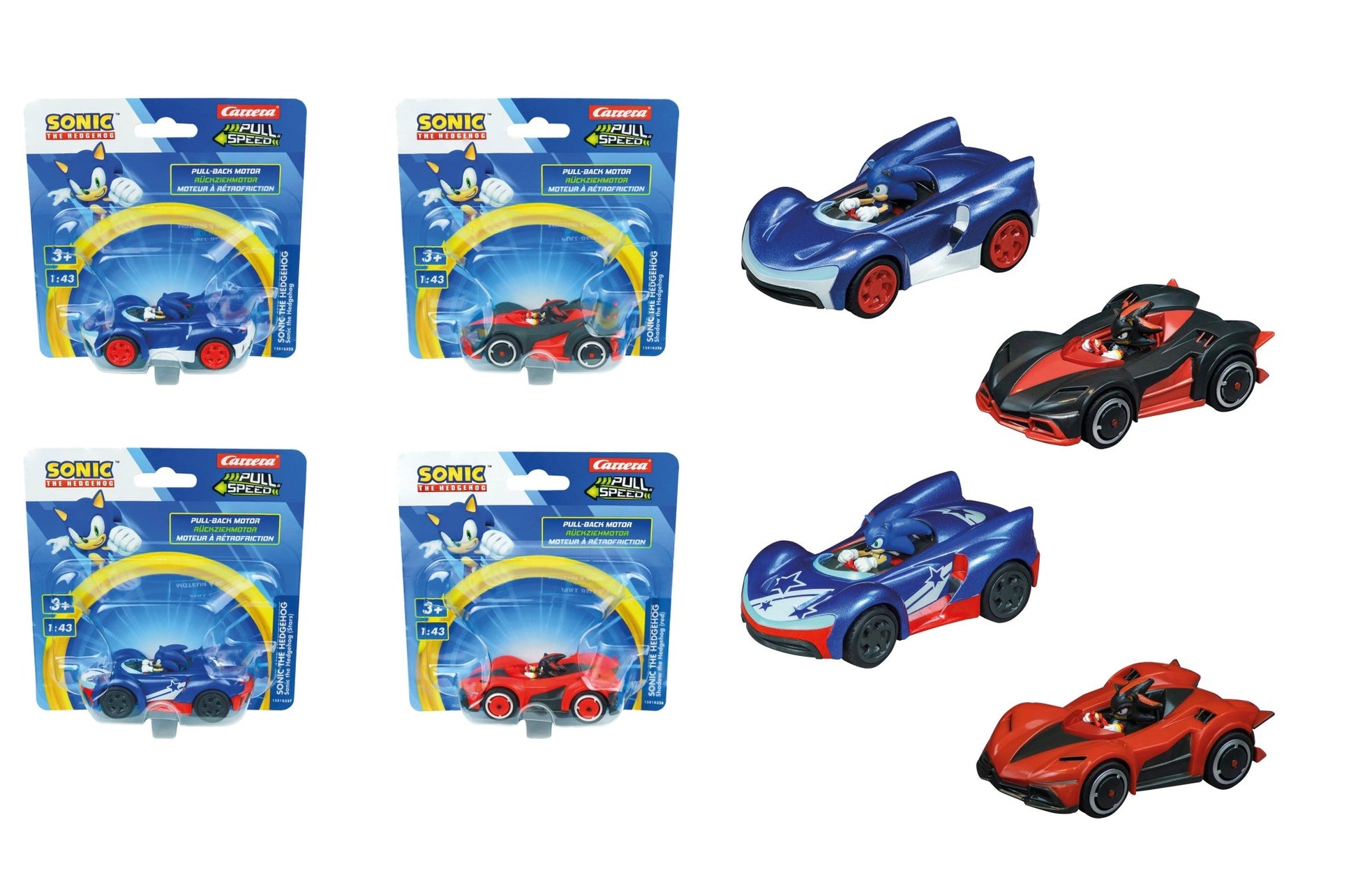 PULL N SPEED SONIC RACING BLISTER - Premium for Kids in Qatar | Toysaro.com