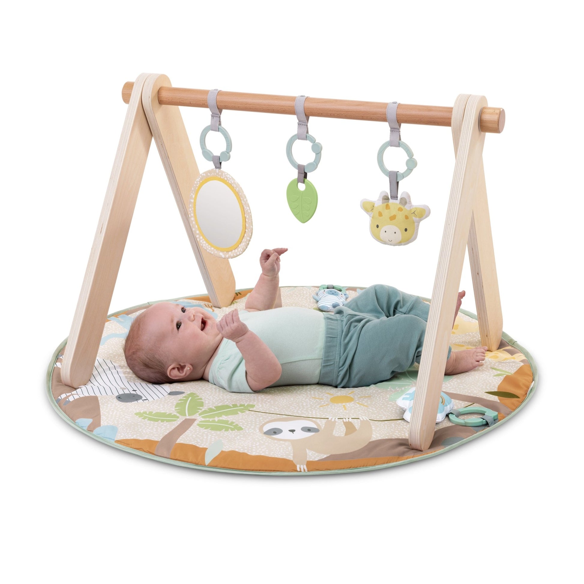 Ingenuity™ Wonder & Wood™ Wooden Toy Arch & Play Mat - Premium for Kids in Qatar | Toysaro.com