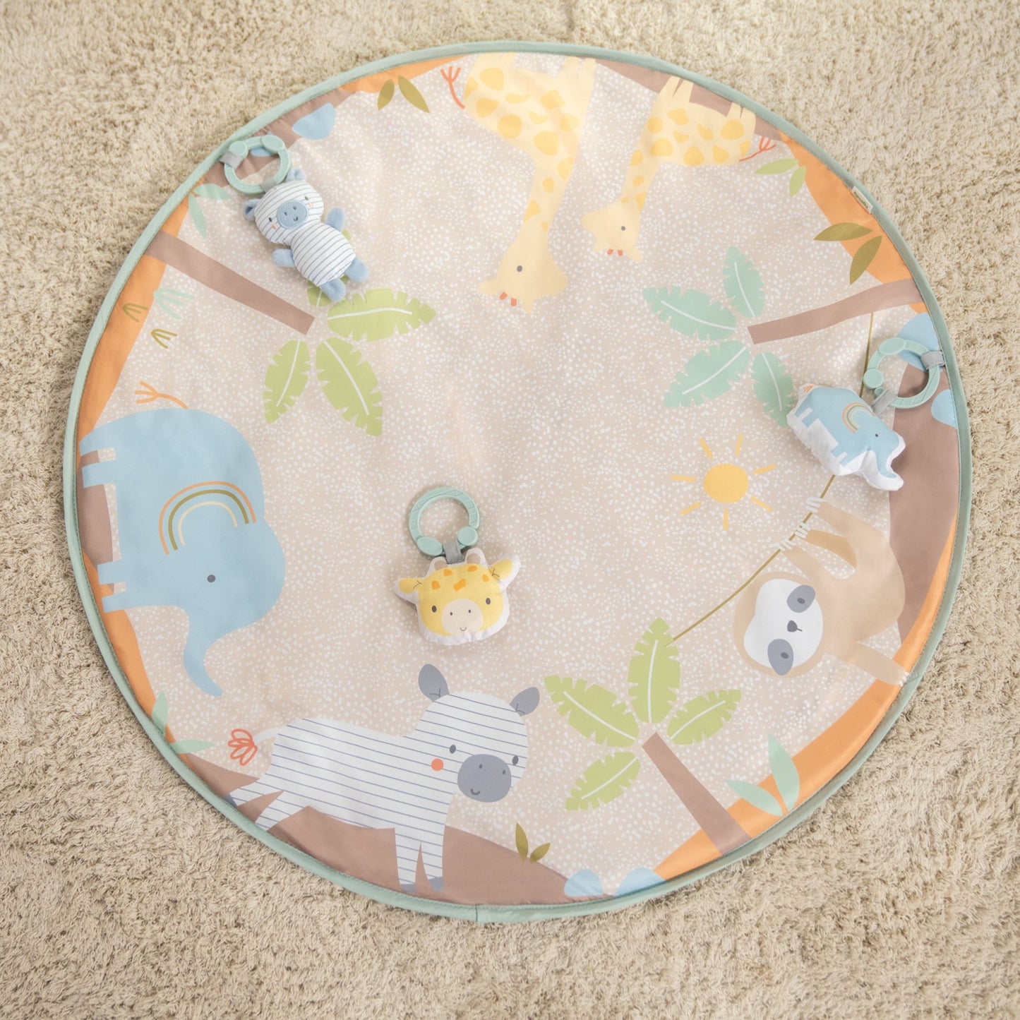 Ingenuity™ Wonder & Wood™ Wooden Toy Arch & Play Mat - Premium for Kids in Qatar | Toysaro.com