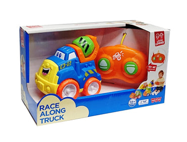(REMOTE CONTROL) RACE ALONG TRUCK - Cement Truck / Bulldozer - Premium for Kids in Qatar | Toysaro.com