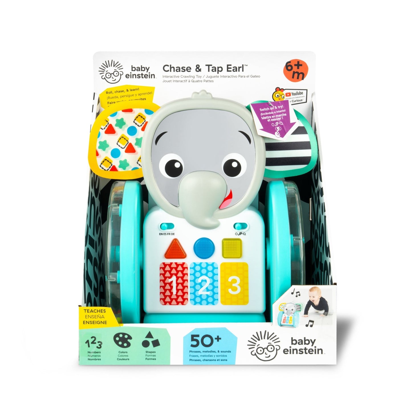 Baby Einstein Chase & Tap Earl™ Interactive Crawling Toy - Premium for Kids in Qatar | Toysaro.com