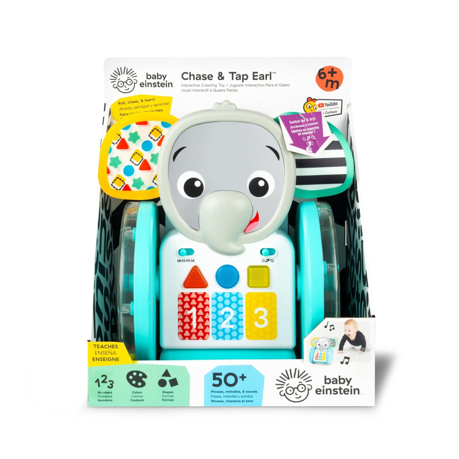 Baby Einstein Chase & Tap Earl™ Interactive Crawling Toy - Premium for Kids in Qatar | Toysaro.com