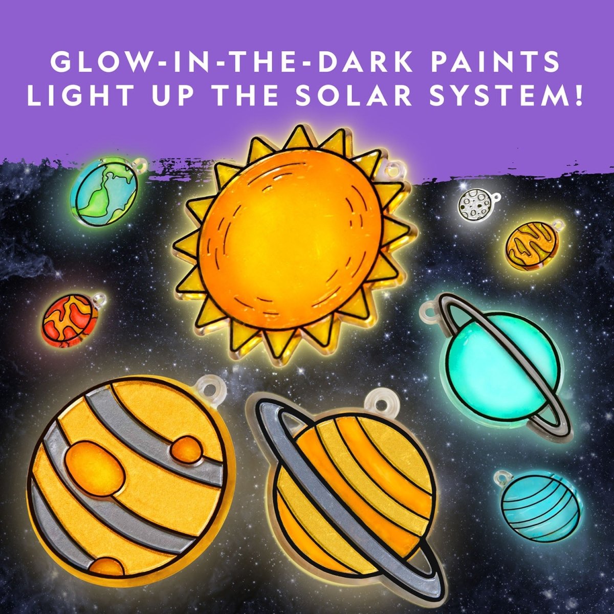 NG STAINED GLASS SOLAR SYSTEM CRAFT KIT - Premium for Kids in Qatar | Toysaro.com