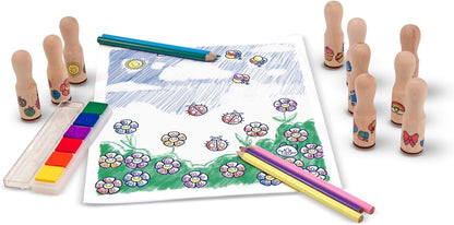 Melissa and Doug Deluxe Happy Handle Stamp Set - Premium for Kids in Qatar | Toysaro.com