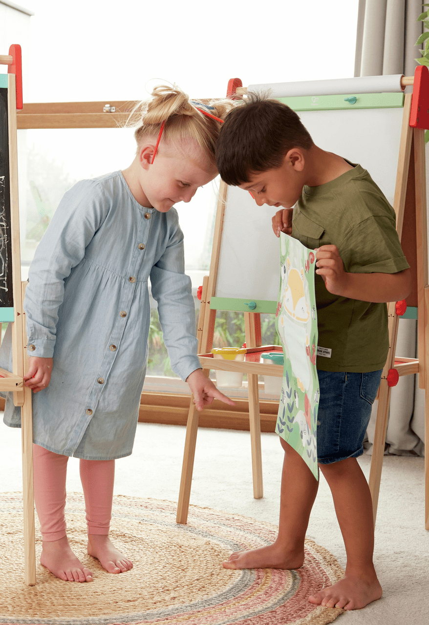 Hape Sponge Painting Fun Art Activity Paint Set - Premium for Kids in Qatar | Toysaro.com