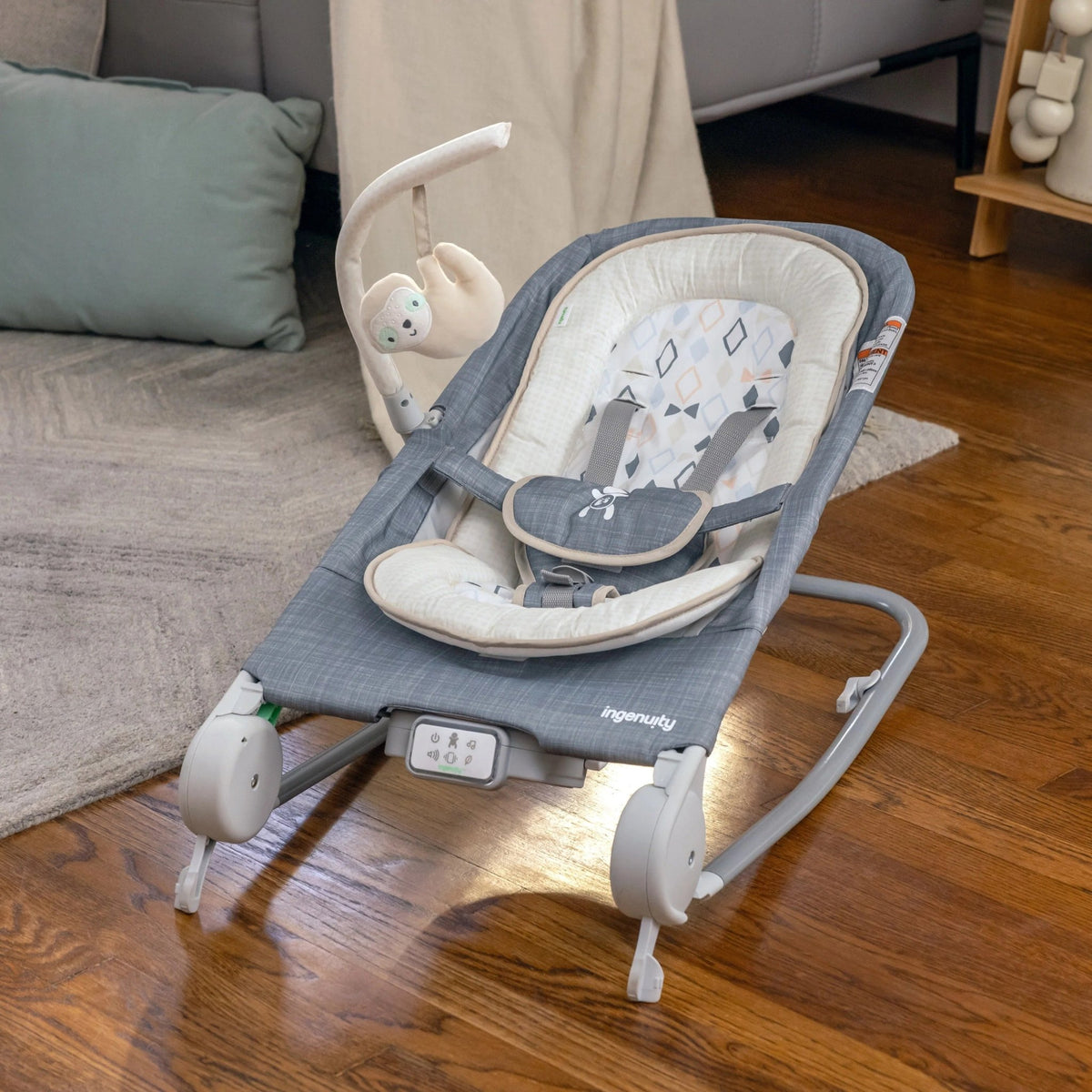 Ingenuity™Happy Belly™ Rock - to - Bounce Massage Seat - Parker™ - Premium for Kids in Qatar | Toysaro.com