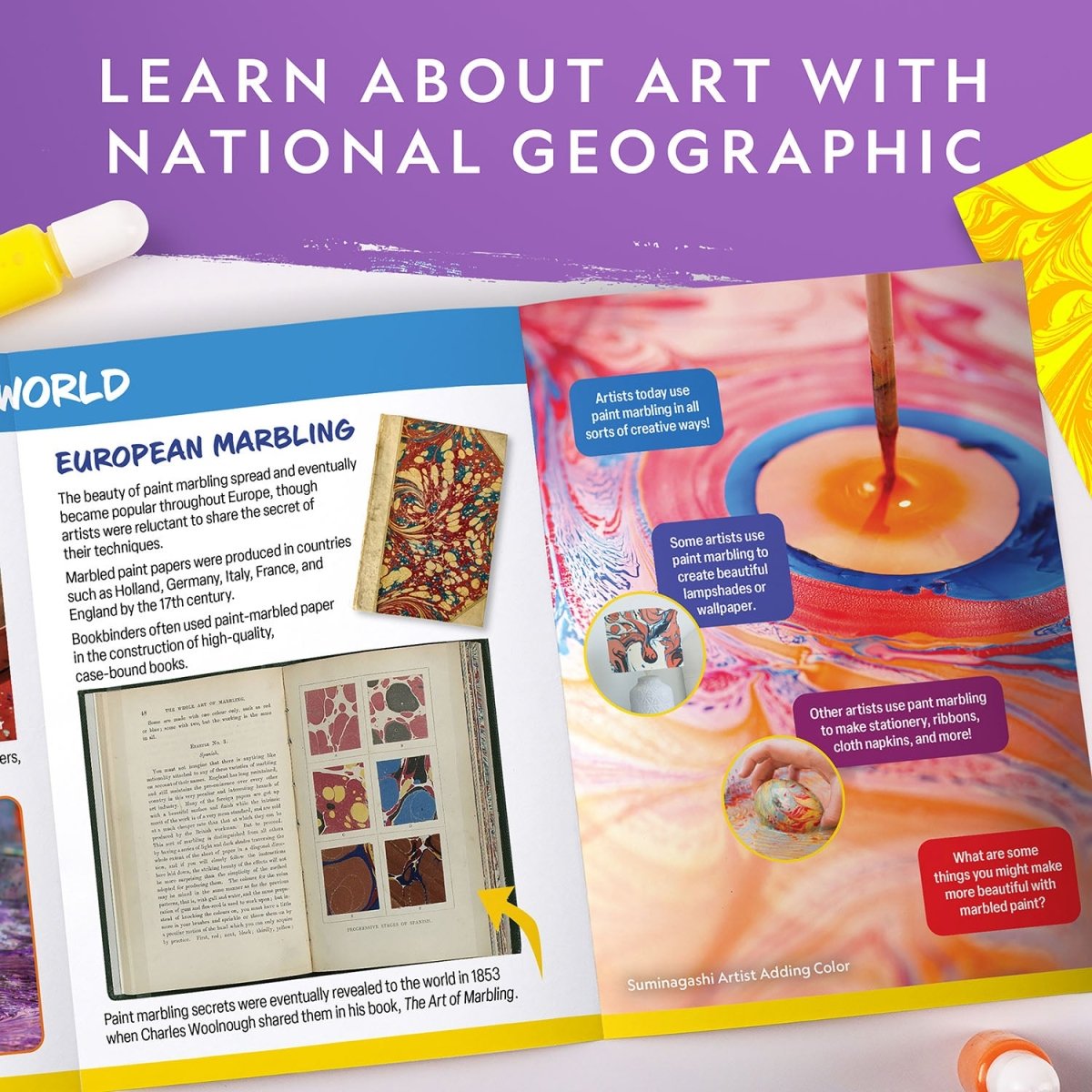 NG PAINT MARBLING CRAFT KIT - Premium for Kids in Qatar | Toysaro.com