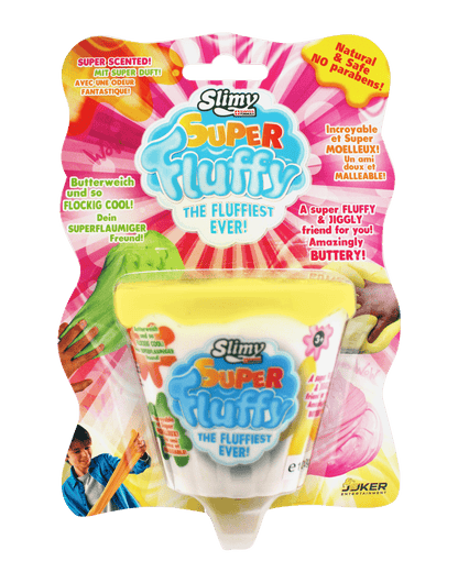 SUPER FLUFFY SLIMY on BLISTERCARD 100 gr. pink, yellow, orange and green - Premium for Kids in Qatar | Toysaro.com