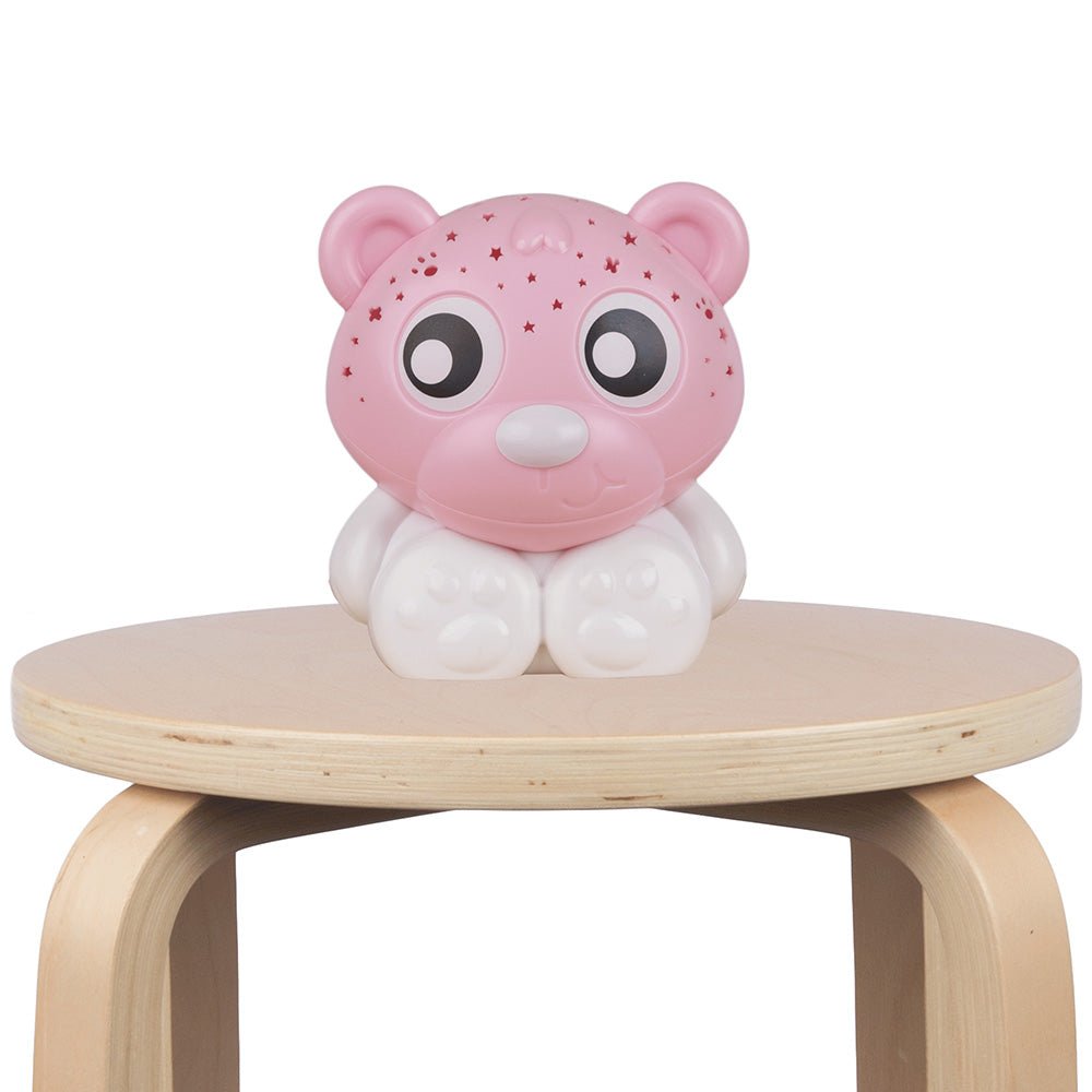 playgro Goodnight Bear Night Light and Projector (Pink and White) - Premium for Kids in Qatar | Toysaro.com