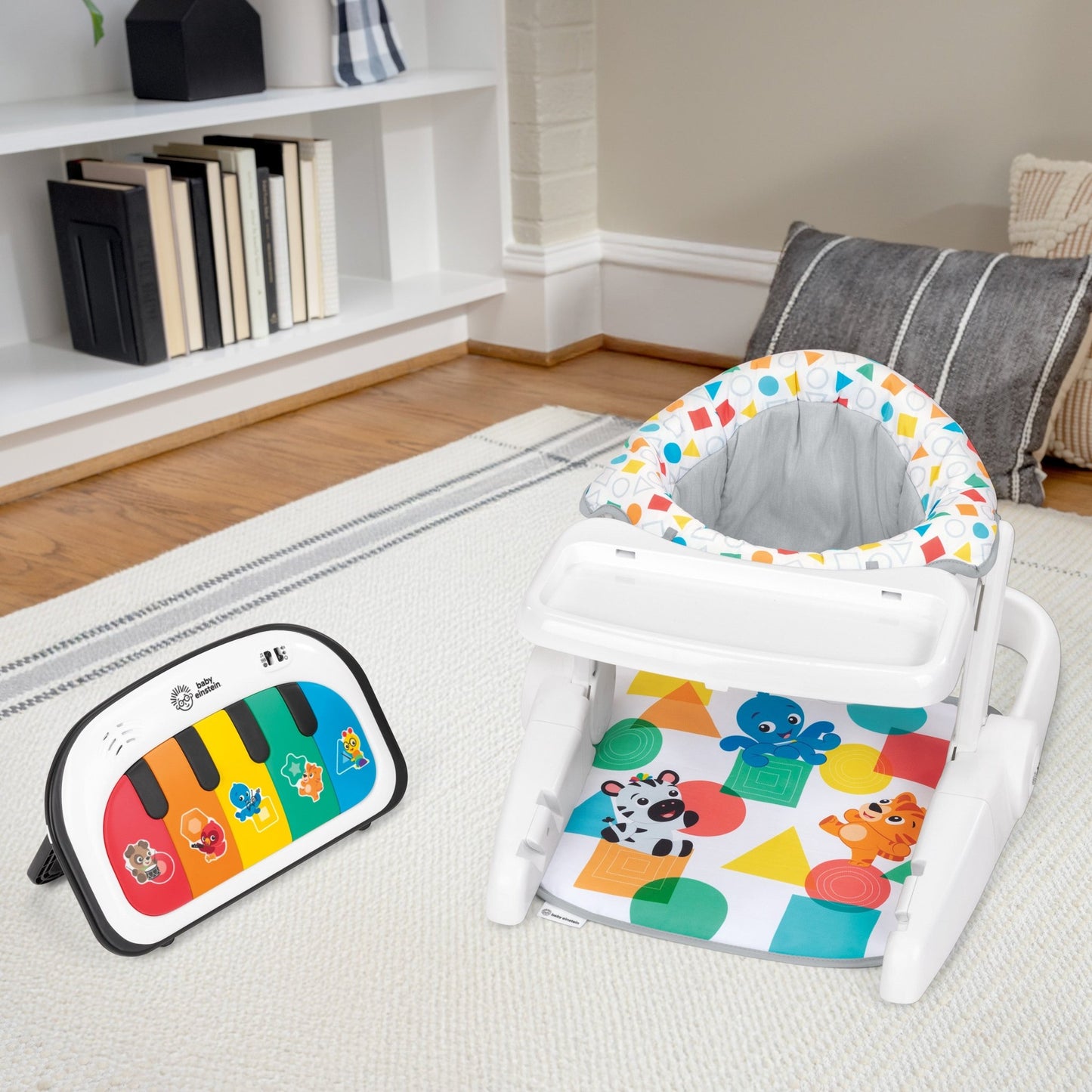 Baby Einstein™ Tappin' Tunes™ Learn - to - Sit™ 4 - in - 1 Sit - Up Floor Seat - Premium for Kids in Qatar | Toysaro.com