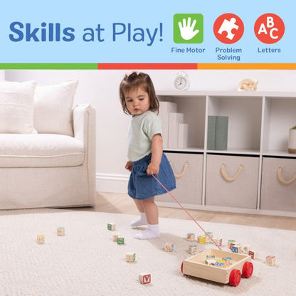 Melissa and Doug Classic ABC Block Cart - Premium for Kids in Qatar | Toysaro.com