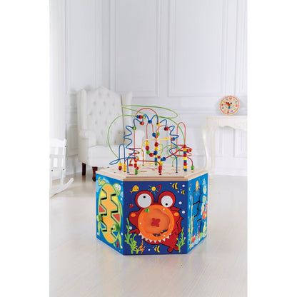 Hape Coral Reef Multi Activity Center (Blue) - Premium for Kids in Qatar | Toysaro.com