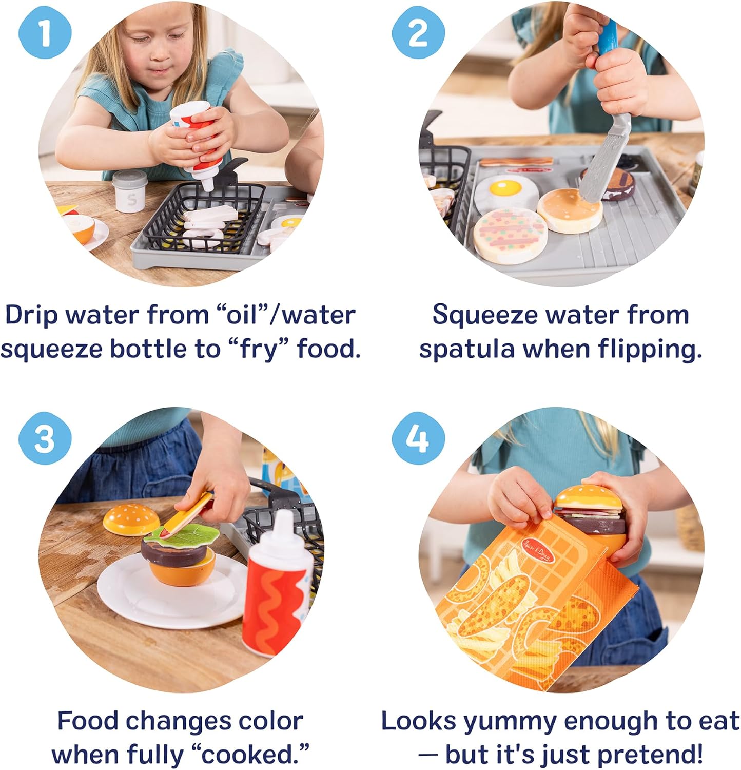 Melissa and Doug Water Wow! Pretend Play Flip & Fry - Premium for Kids in Qatar | Toysaro.com