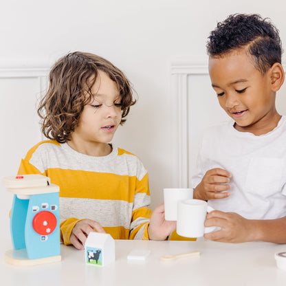 Melissa and Doug Wooden Brew & Serve Coffee Set - Premium for Kids in Qatar | Toysaro.com