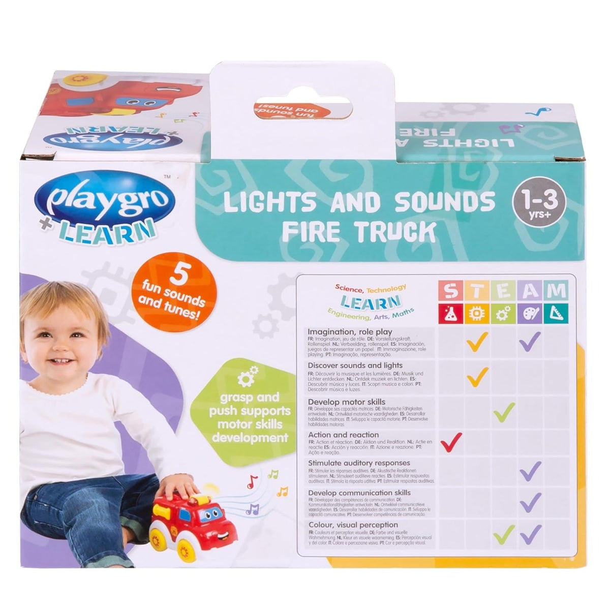 playgro Lights & Sounds Fire Truck - Premium for Kids in Qatar | Toysaro.com