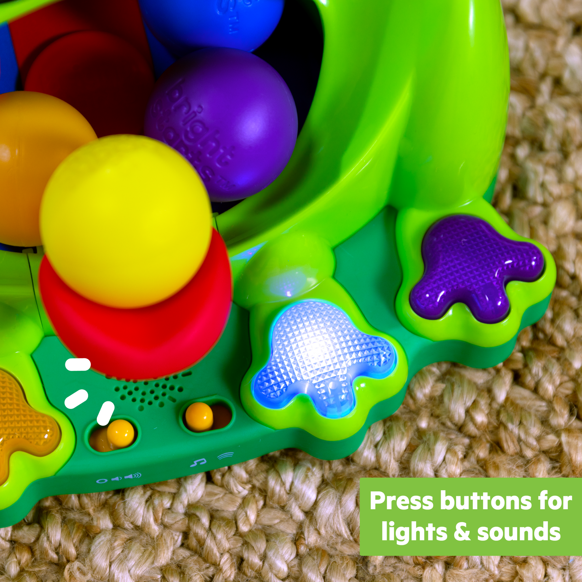 Bright Starts™ Poppin' Ball Frog™ Ball Play Toy - Premium for Kids in Qatar | Toysaro.com