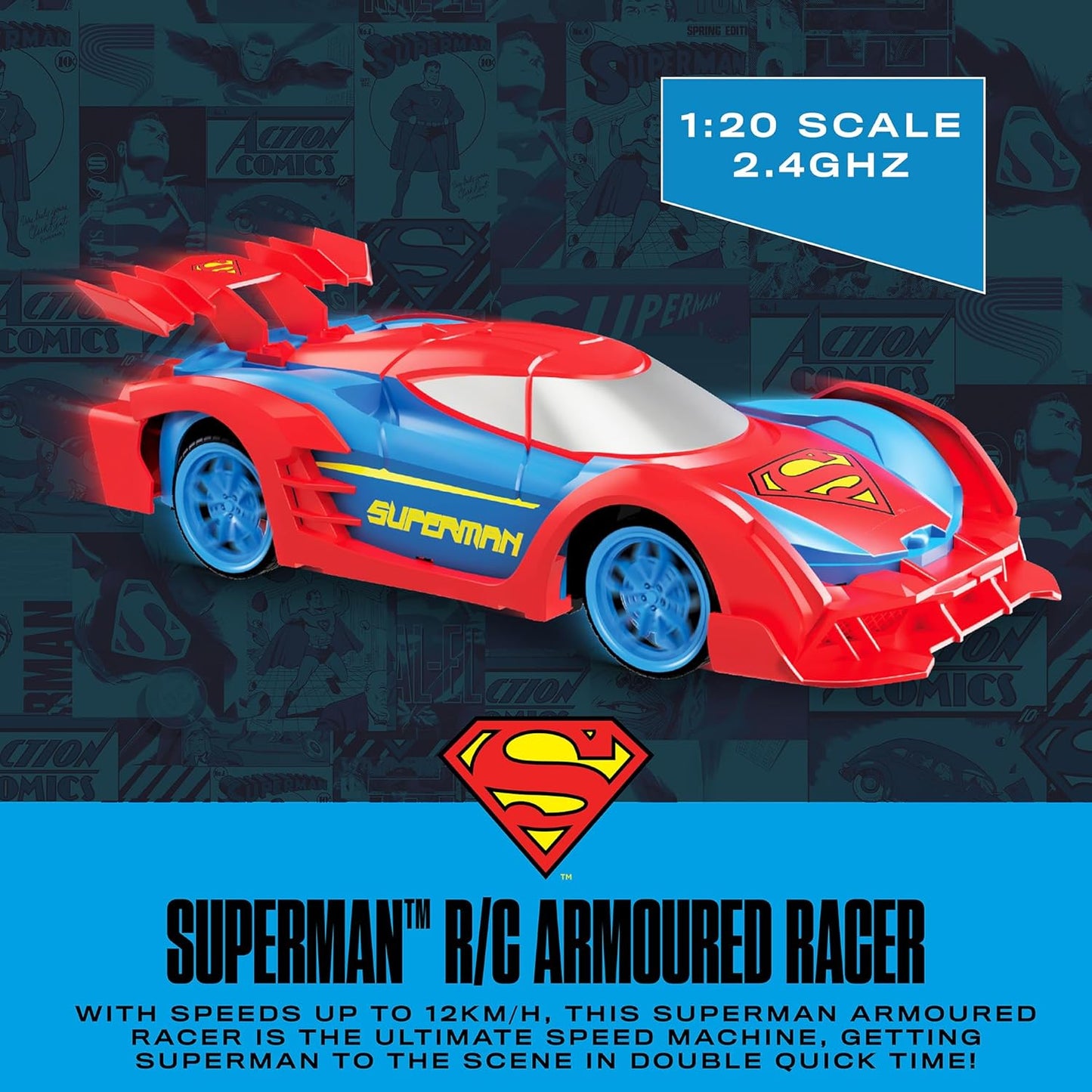 RC SUPERMAN ARMOURED RACER 1:20 B/O - Premium for Kids in Qatar | Toysaro.com