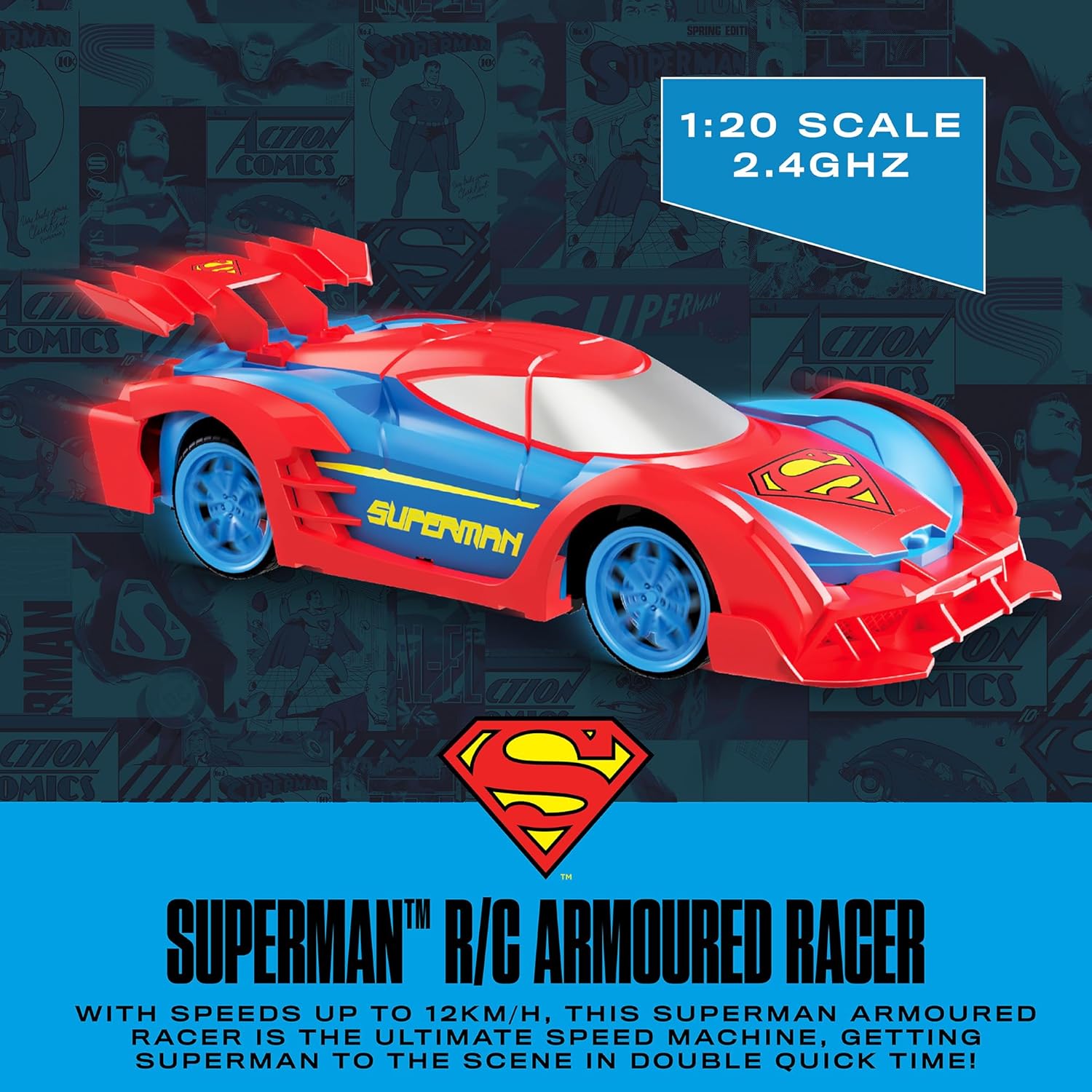 RC SUPERMAN ARMOURED RACER 1:20 B/O - Premium for Kids in Qatar | Toysaro.com