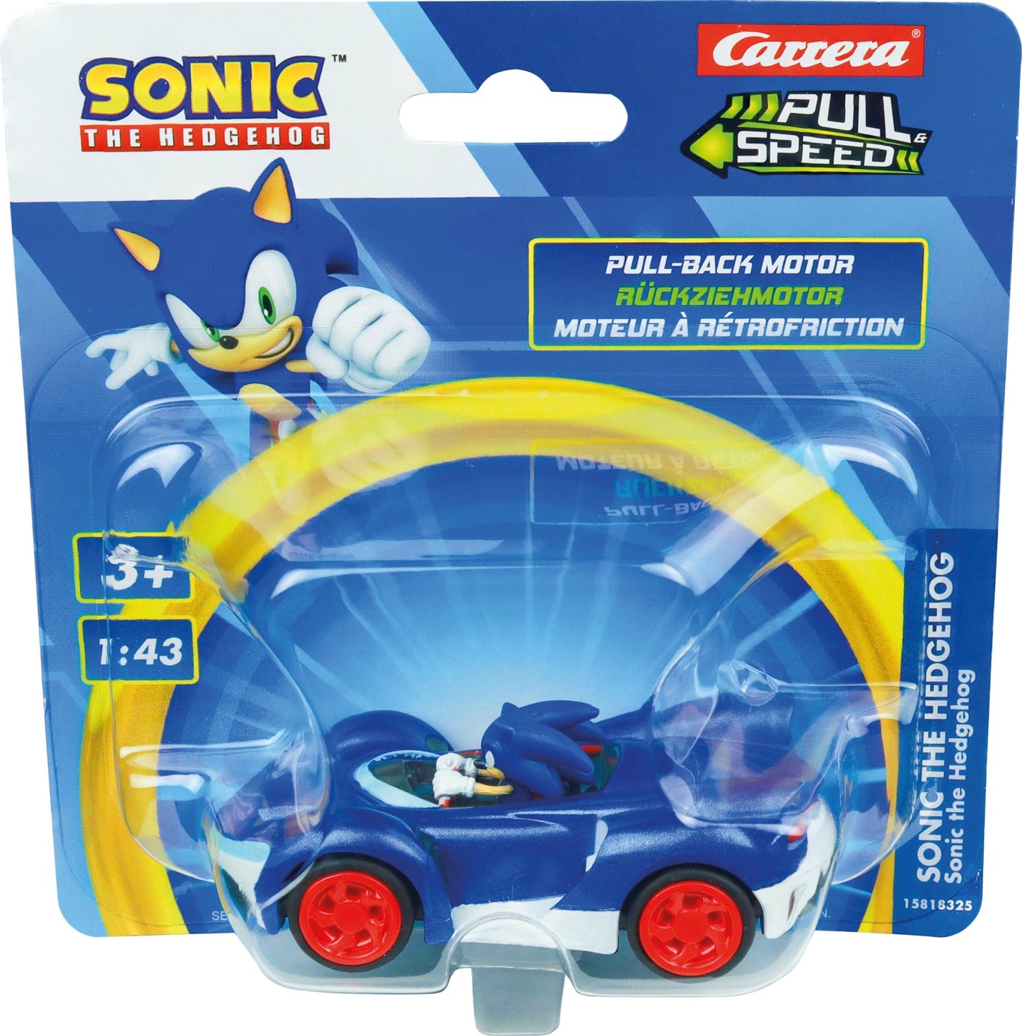 PULL N SPEED SONIC THE HEDGEHOG - SONIC BLISTER - Premium for Kids in Qatar | Toysaro.com