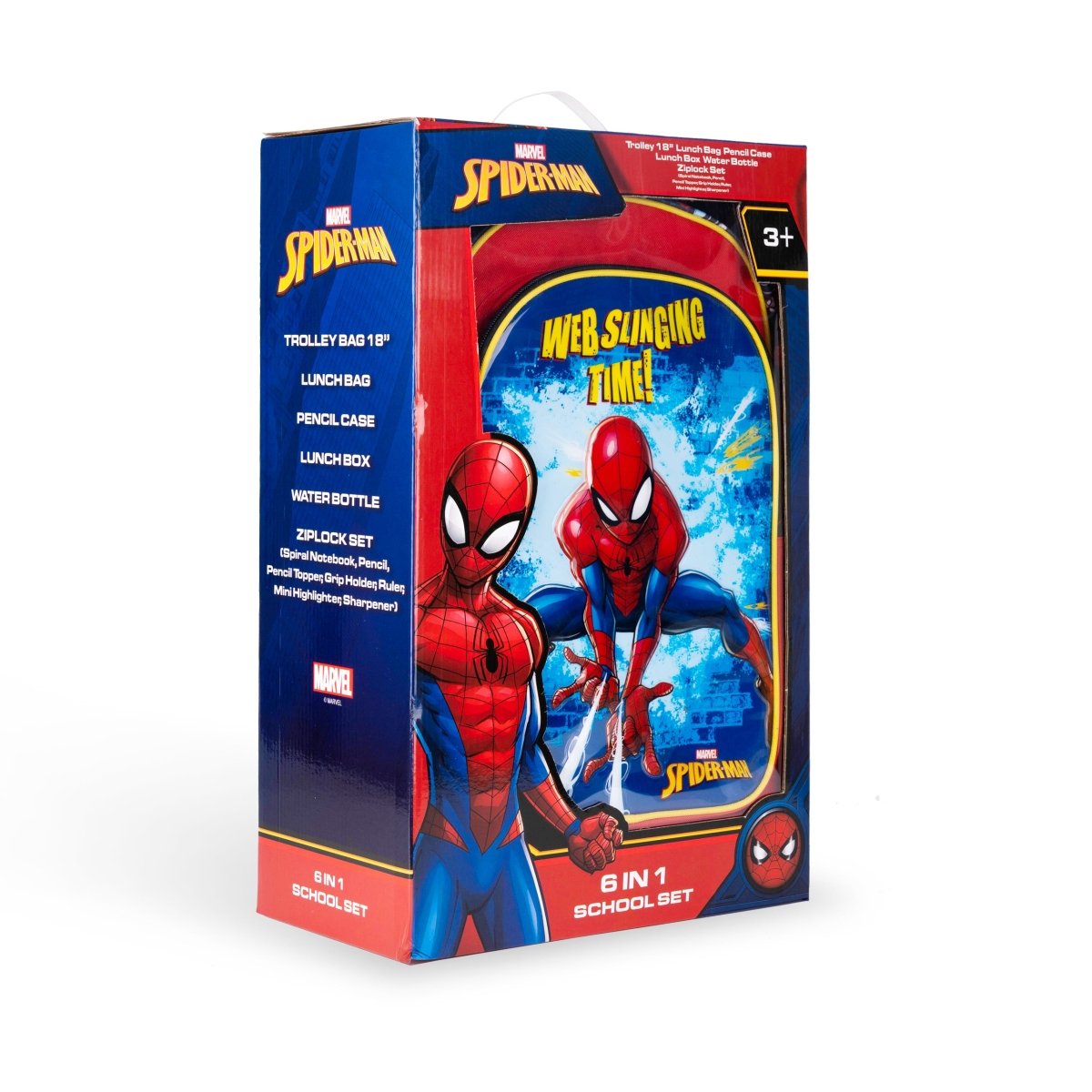 Marvel Spiderman Web Sling Action 6in1 Box Set 18" - Premium for Kids in Qatar | Toysaro.com
