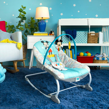 Bright Starts Mickey Mouse Original Besties Infant to Toddler Rocker - Premium for Kids in Qatar | Toysaro.com