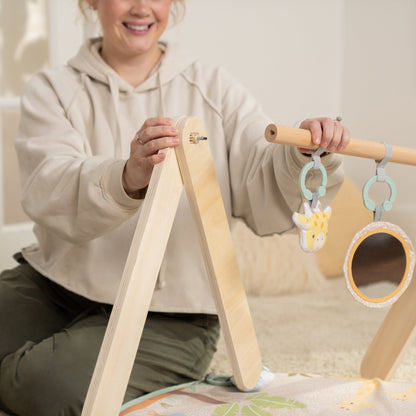 Ingenuity™ Wonder & Wood™ Wooden Toy Arch & Play Mat - Premium for Kids in Qatar | Toysaro.com