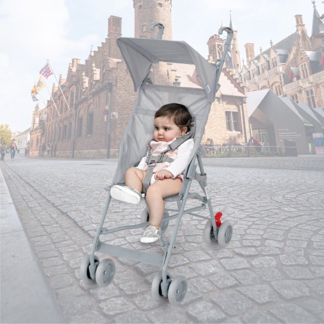 JET - ULTRA LIGHT WEIGHT/COMPACT FOLD BUGGY STROLLER (LIGHT BLUE) MOON - Premium for Kids in Qatar | Toysaro.com