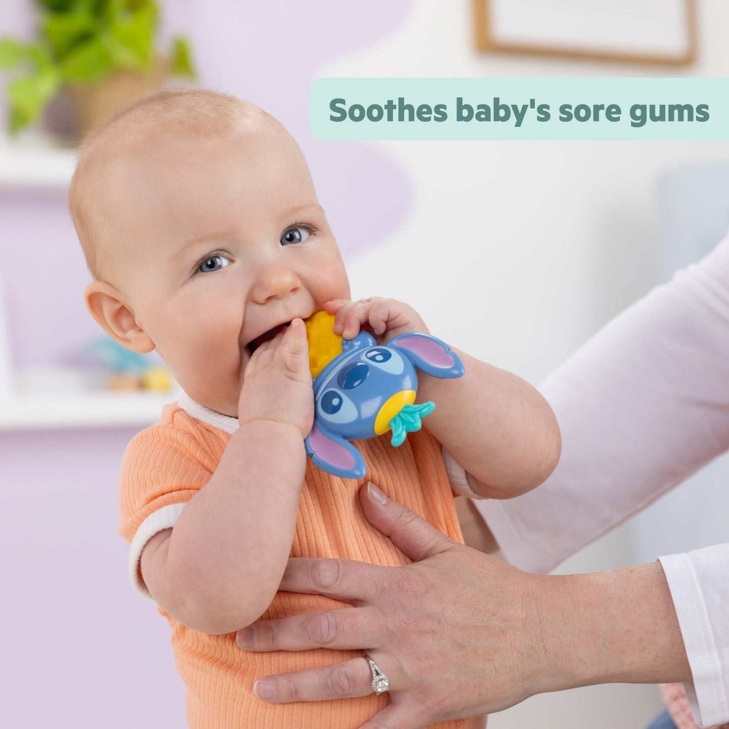Bright Starts Stitch Tropical Teethe™ Rattle & Teether - Premium for Kids in Qatar | Toysaro.com