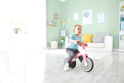 Hape Toddler Ride On Balance Bike| Adjustable and Lightweight No - Pedal Training Bike | with Silent Non - Marking Wheels | Light Pink, for Toddlers 12 Months+ - Premium for Kids in Qatar | Toysaro.com