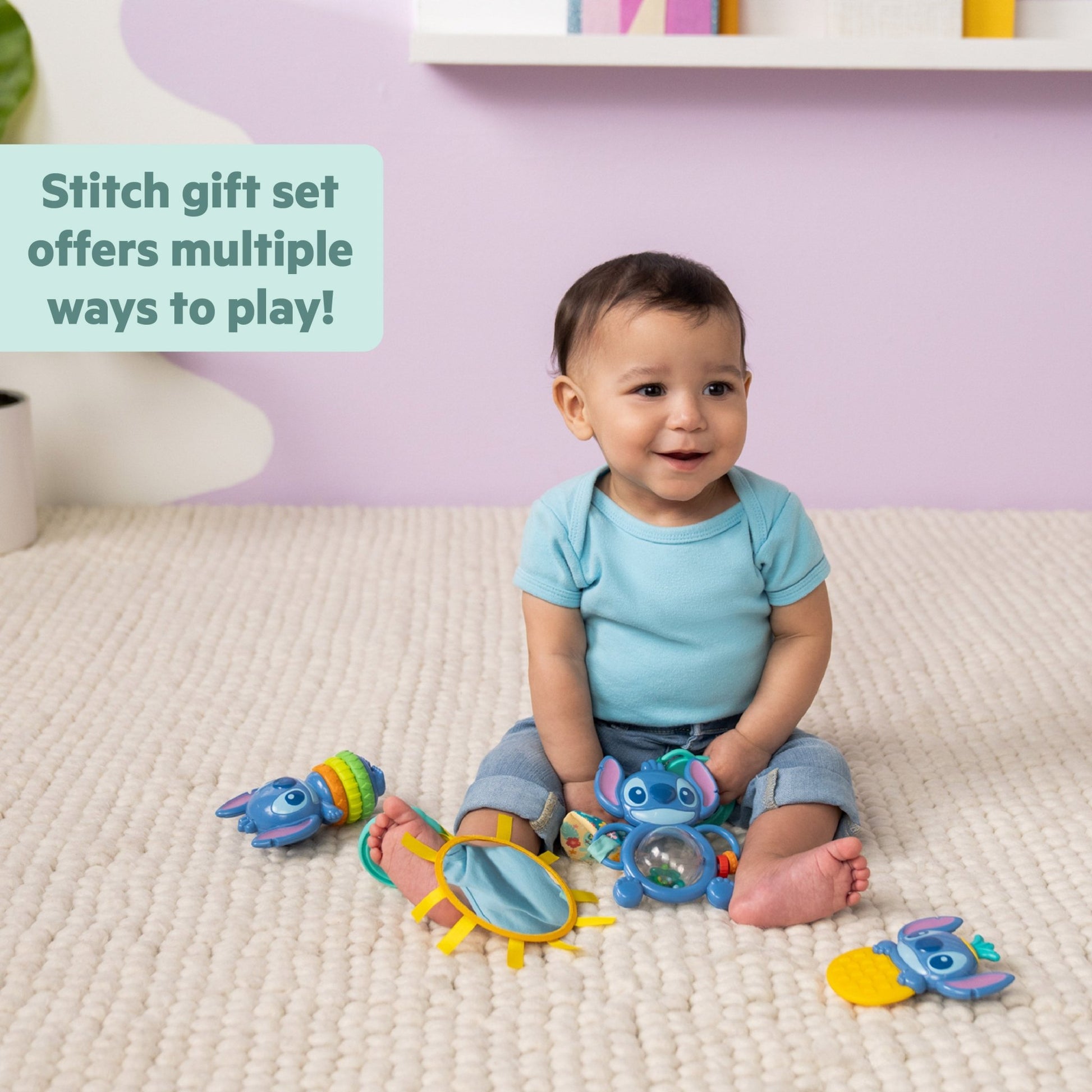 Bright Starts Stitch Tropical Treasures™ Gift Set - Premium for Kids in Qatar | Toysaro.com