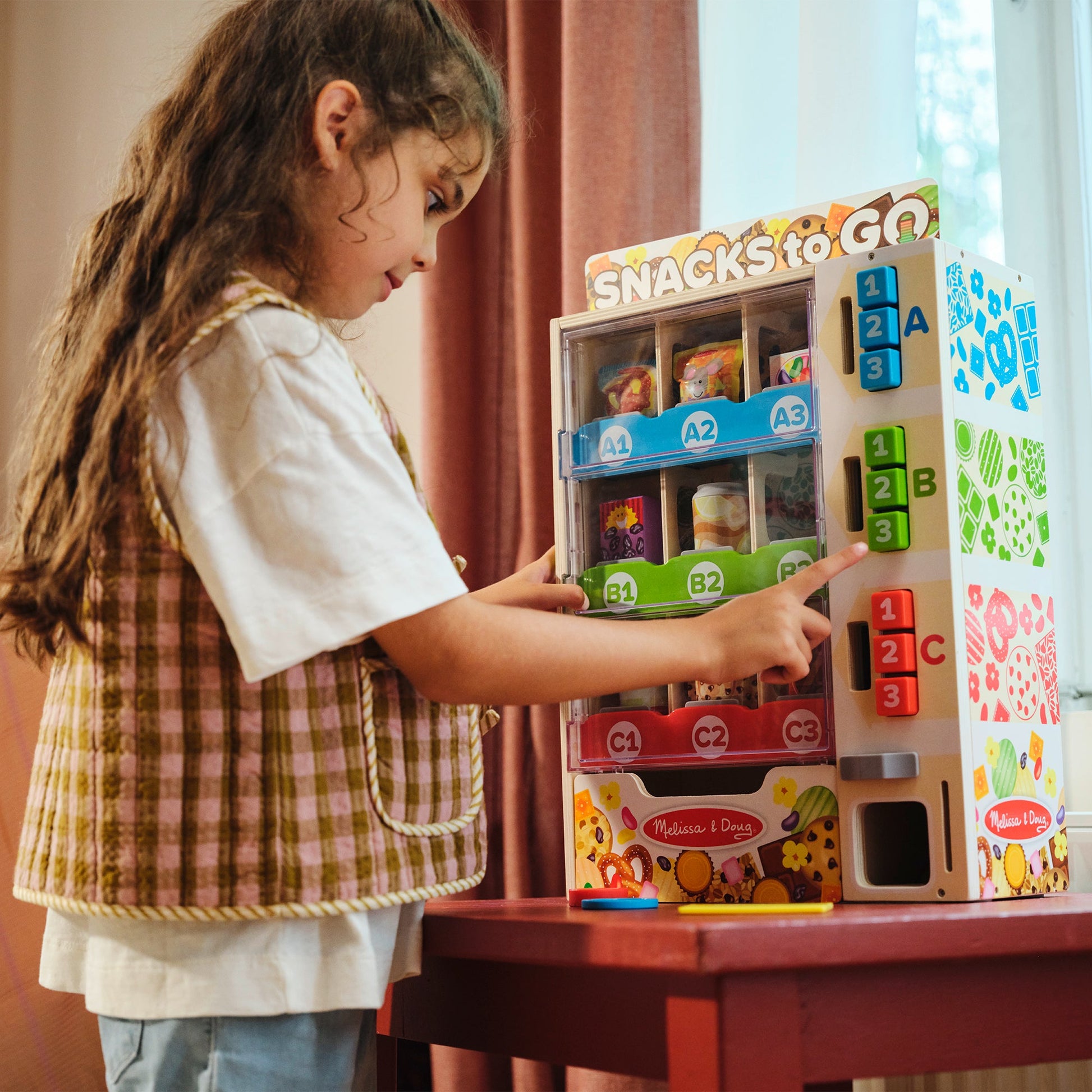 Melissa and Doug Sort, Stock, Select Wooden Vending Machine Play Set - Premium for Kids in Qatar | Toysaro.com