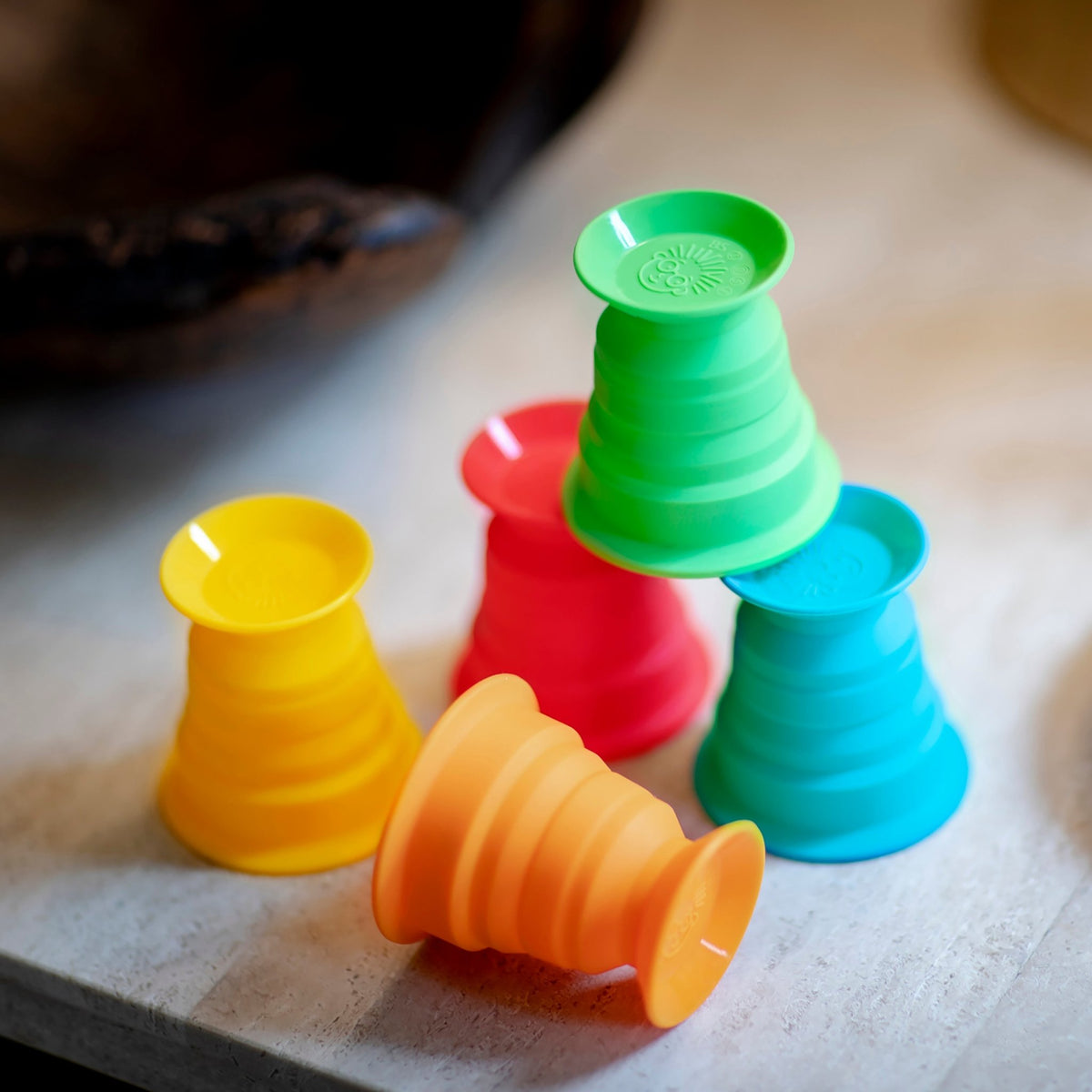 Stack & Squish Cups™ Sensory Stacking Toys - Premium for Kids in Qatar | Toysaro.com