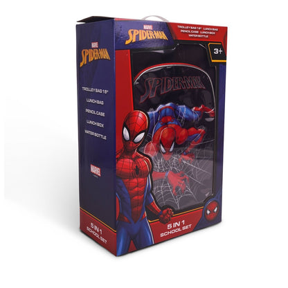 MARVEL SPIDER - MAN BLACK SPIDER WEB Backpacks 18" - Premium for Kids in Qatar | Toysaro.com