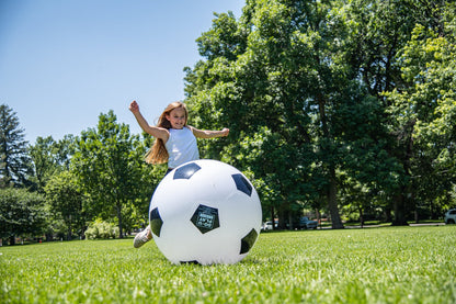 Hape 30" Jumbo & High Bounce Soccer Football w/ Air Pump - Premium for Kids in Qatar | Toysaro.com