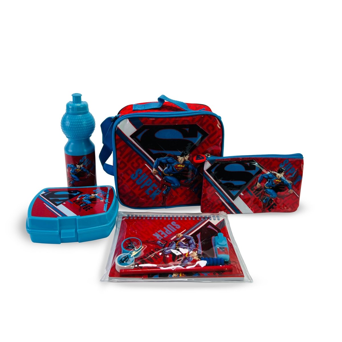 Warner Bros. Superman Super Charge 16" 6in1 Trolley Box Set - Premium for Kids in Qatar | Toysaro.com