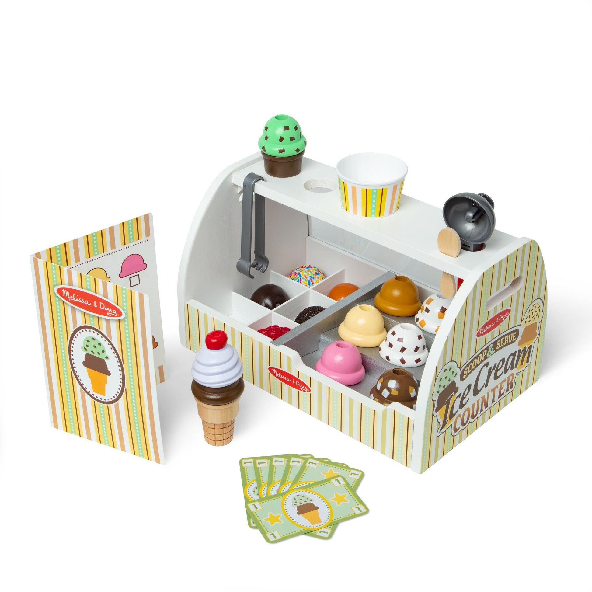 Melissa and Doug Scoop & Serve Ice Cream Counter - Premium for Kids in Qatar | Toysaro.com