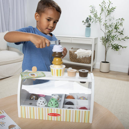 Melissa and Doug Scoop & Serve Ice Cream Counter - Premium for Kids in Qatar | Toysaro.com
