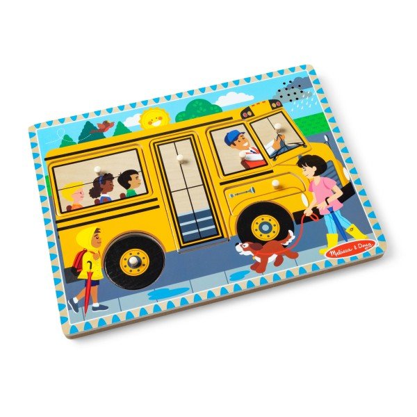 Melissa and Doug The Wheels on the Bus Sound Puzzle - Premium for Kids in Qatar | Toysaro.com