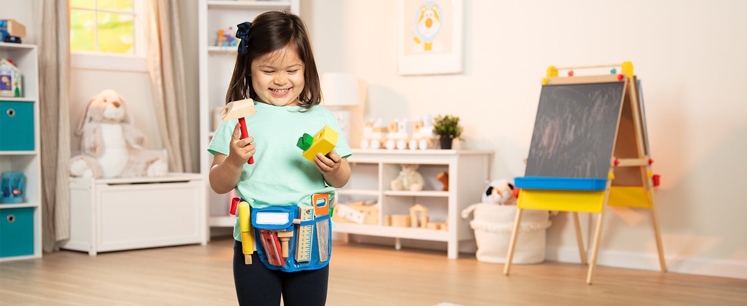 Melissa and Doug Deluxe Tool Belt Set - Premium for Kids in Qatar | Toysaro.com