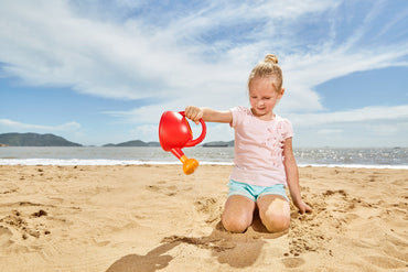 Hape - Watering Can Sand & Beach Toy - Red - Premium for Kids in Qatar | Toysaro.com