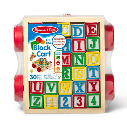 Melissa and Doug Classic ABC Block Cart - Premium for Kids in Qatar | Toysaro.com