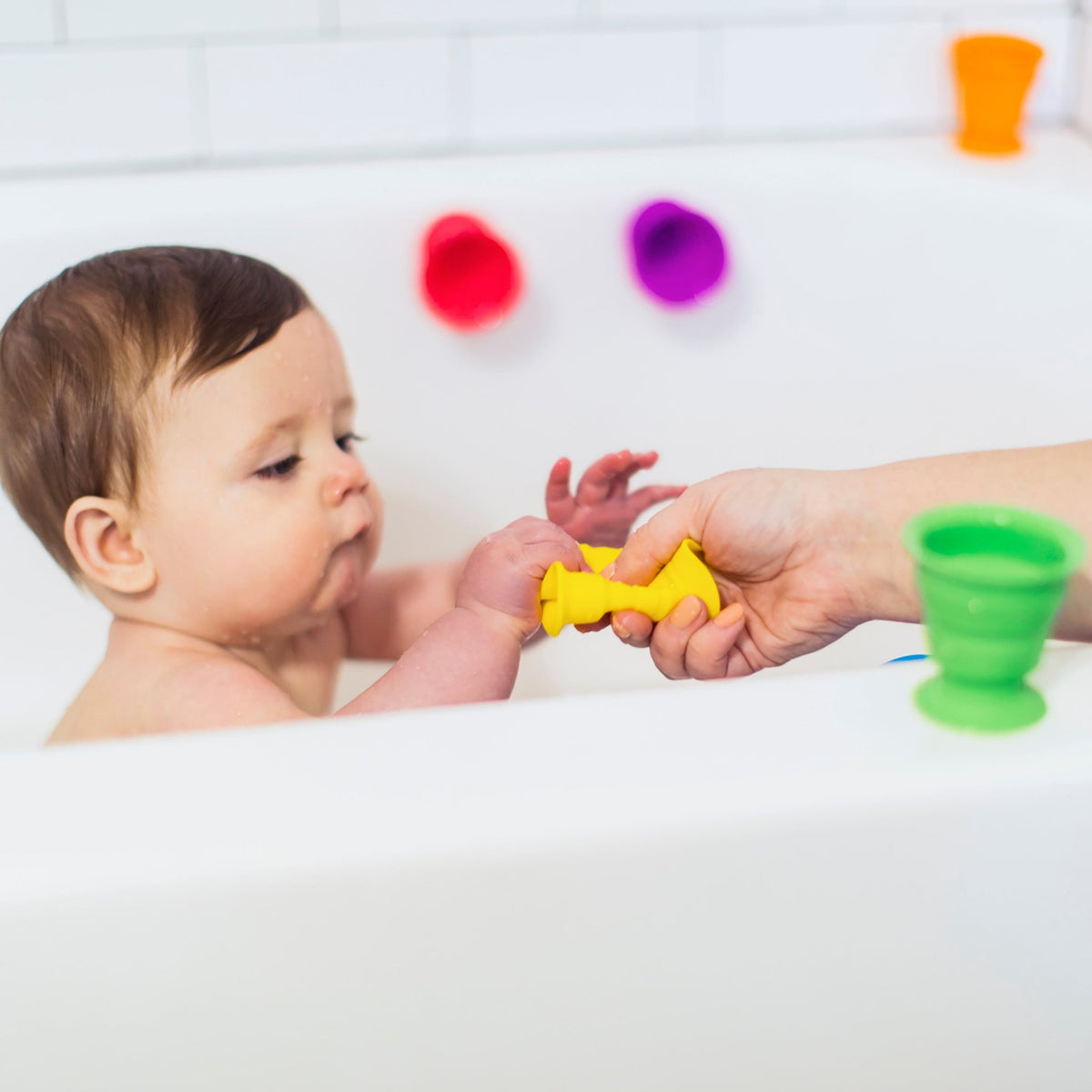 Stack & Squish Cups™ Sensory Stacking Toys - Premium for Kids in Qatar | Toysaro.com
