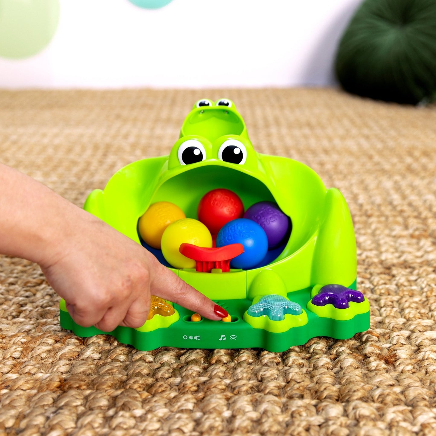 Bright Starts™ Poppin' Ball Frog™ Ball Play Toy - Premium for Kids in Qatar | Toysaro.com